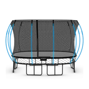 Náhradní dlouhé pruty ochranné sítě Springfree trampolíny