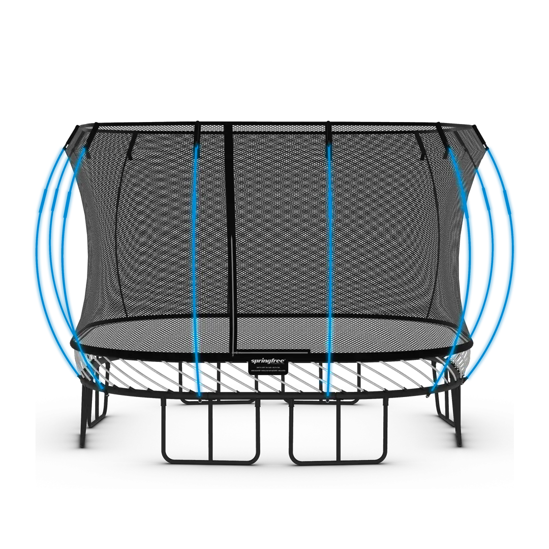 Náhradní dlouhé pruty ochranné sítě Springfree trampolíny
